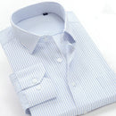 SHAN BAO klassisches gestreiftes Herren Business Casual Langarmhemd Marke Kleidung Gentleman elegantes Hochzeitsfest loses Hemd