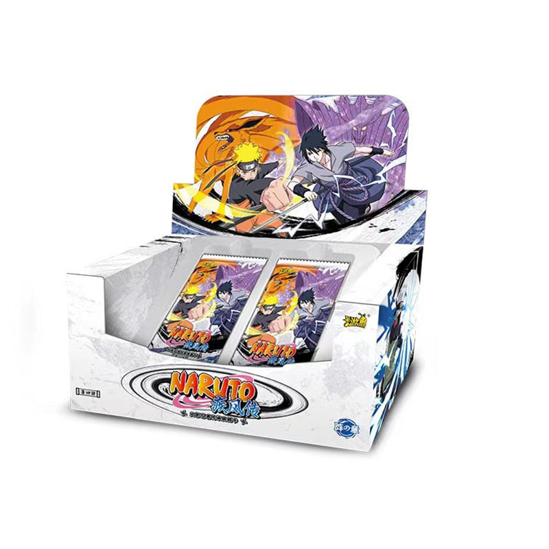 KAYOU Genuine Naruto Cards Box Anime Figure Card Booster Pack Sasuke Collection Flash Card Toy Birthday Christmas Gift for Kids