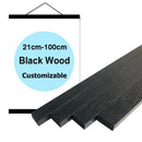 8 Colors Magnet Teak Wood Black Walnut Pine Hanging Scrolls Wall Art Photo Frame Family Canvas Painting Posters Hanger Frame