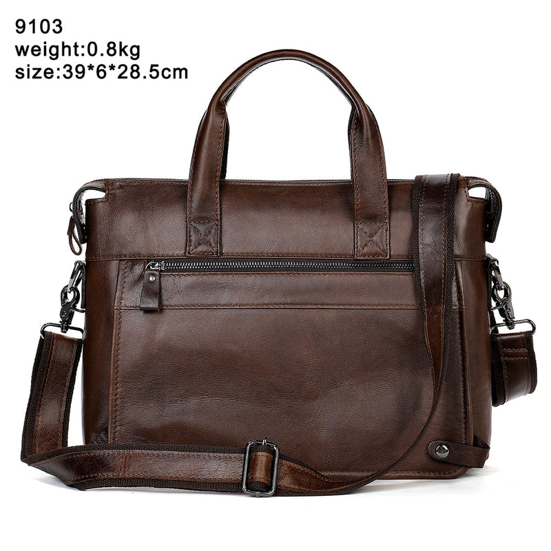 WESTAL Herren Lederhandtaschen Tragetaschen Herren Leder Laptoptaschen Herren Umhängetasche Business Aktentaschen Crossbody Messenger Bag