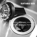 Triturador de basura de alimentación continua MIUI con reducción de sonido, triturador de desperdicios de alimentos de 1/2 HP con sistema de molienda de acero inoxidable