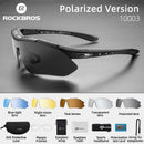 ROCKBROS Radfahren Polarisierte Brille Fahrrad Photochrome Outdoor Sports Sonnenbrille MTB PC Brille Eyewear 5/3 Linse Fahrradzubehör