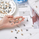 80-160 Uds Zirconia cúbica diamantes de imitación dijes colgantes gota corazón dijes de cristal para joyería DIY pendientes collar fabricación de pulseras