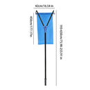 193-650 cm Dachschneerechen -30 Grad Teleskop-Schneebeseitigungssystem Tuch Einstellbare rutschfeste Stange Dachrechen zum Entfernen von Schnee