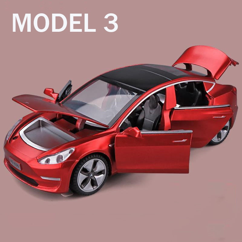 1:32 Tesla MODEL X MODEL 3 MODEL S Alloy Car Model Diecasts Toy Car Sound and light Kid Toys For Children Gifts Boy Toy