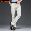 2022 Frühling Neue Männer Bambusfaser Casual Hosen Klassischen Stil Business Fashion Khaki Stretch Baumwolle Hose Männliche Marke Kleidung