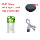 NEU Lithium-Akku der Größe D mit 12000 mWh Lithium-Ionen-Akkus zum Aufladen über USB für Warmwasserbereiter mit Erdgasherd