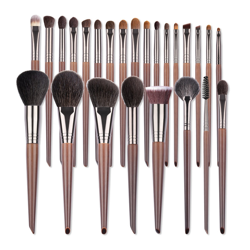 OVW Natural Goat Hair Makeup Brushes Set Professional Kit brocha maquillaje pedzle do makijazu blending smudging brush shader