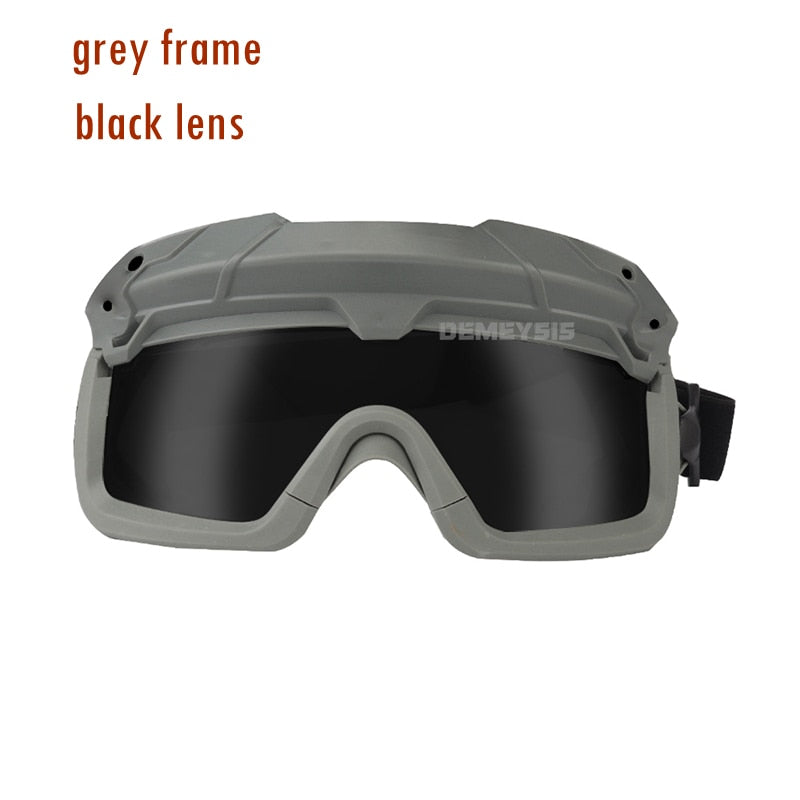 Gafas tácticas Airsoft Paintball a prueba de viento antiniebla CS juego de guerra gafas de protección para senderismo aptas para casco táctico