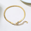 Snake Chain Anklet for Women Girls Adjustable Summer Beach Chain Anklet Bracelet Mother&