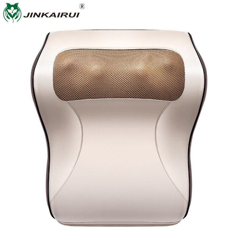 Jinkairui Kneading Cervical Massager Pillow Neck Shoulder Back Waist Body Car Home Use Best Choice as Gift Relief Pressure