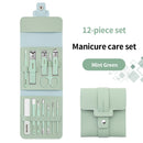 12/16-teiliges Nagelknipser-Set, Nagelschneider, Schere, Nagelpolieren, Edelstahl, Pediküre-Trimmer, zusammenklappbare Aufbewahrungstasche, Maniküre-Werkzeug