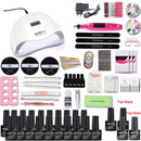 Juego de uñas con lámpara UV, máquina perforadora de uñas, secador de uñas para manicura, Gel, taladro eléctrico para uñas, herramientas de corte para decoración de uñas