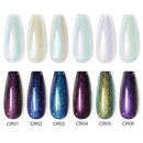 Beautilux Gel-Nagellack-Set Platinum Glitter Bling Gloss Holographic Mermaid Semi Permanent Nails Gels Lack Nagellack