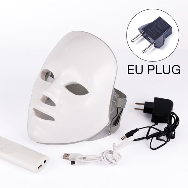 7 Farben LED-Maske Photon Elektrische LED-Gesichtsmaske LED-Hautverjüngung Anti-Falten-Akne-Photonentherapie Home Salon Beauty Tool