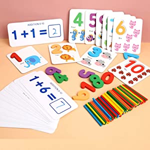 Holzspielzeug Montessori für Kinder, Montessori-Brett, Mathematik, Angeln, Montessori-Spielzeug, Lernspielzeug aus Holz für Babys ab 1, 2, 3 Jahren