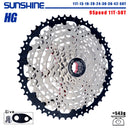 SUNSHINE Fahrradkassette 8/9/10/11/12Speed ​​Freilauf 32/36T/40T/42T/46T/50T/52T Ritzel HG Struktur Schwungrad Für SHIMANO/SRAM
