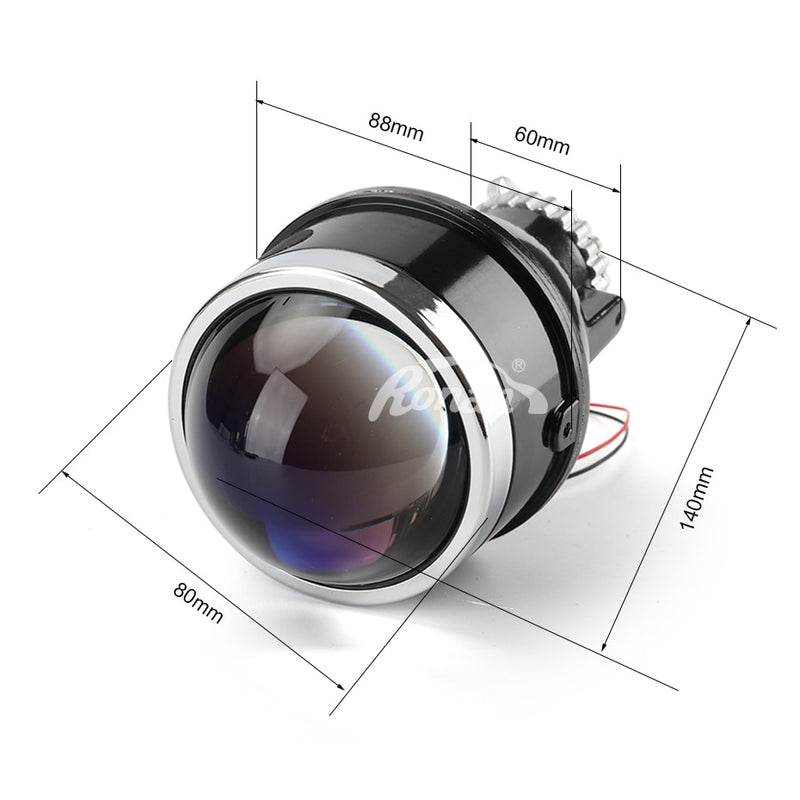 RONAN 3,0 bi-xenon luz antiniebla HID lente del proyector H8 H9 H11 D2H lámparas revestimiento azul HD vidrio estilo de coche actualización de actualización