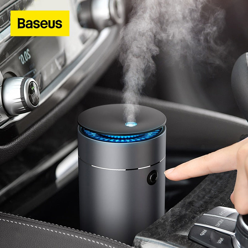 Difusor de coche Baseus, humidificador, purificador de aire automático, ambientador Aromo con luz LED para coche, difusor de aromaterapia