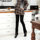 Kleidung S-4XL Frauen-Bleistift-Hosen-hohe Taillen-dünner dicker Samt-warme Winter-Gamaschen Jeggings Legins Feminina-Hose 90H