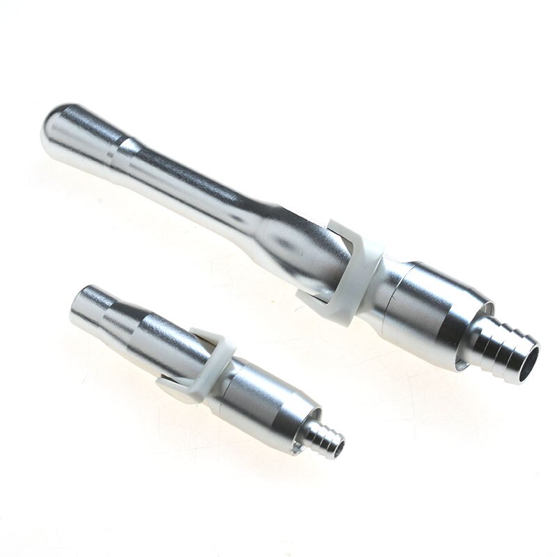 2pcs/1set Aluminum Dental Saliva Ejector Suctionct Tube Tools for Universal Valves Tips