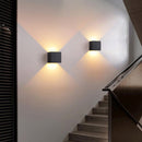 12W LED Wandleuchte Indoor Outdoo Wasserdichtes Licht IP65 Einstellbarer Abstrahlwinkel Design Cube LED Schlafzimmer Innenhof Veranda Wandleuchte
