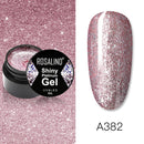ROSALIND Gel-Nagellack-Set Shiny Platinum Nails Art für die Maniküre Nail Gel Lak UV-Farben Top Base Coat Primer Hybrid-Lacke