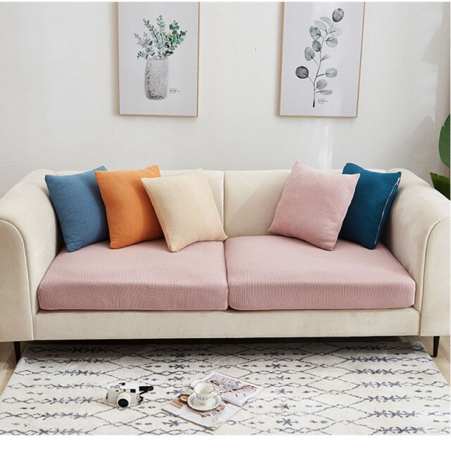 Funda de sofá elástica para sillón, sala de estar, cojines de sofá de esquina gruesos, Protector de muebles, funda de sofá 0045
