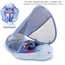 Mambobaby Baby Float Schwimmring mit Dach Infant Waist Floater Nicht aufblasbare Boje Strand Pool Zubehör Spielzeug Schwimmtrainer