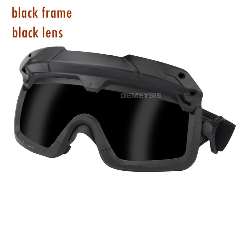 Gafas tácticas Airsoft Paintball a prueba de viento antiniebla CS juego de guerra gafas de protección para senderismo aptas para casco táctico