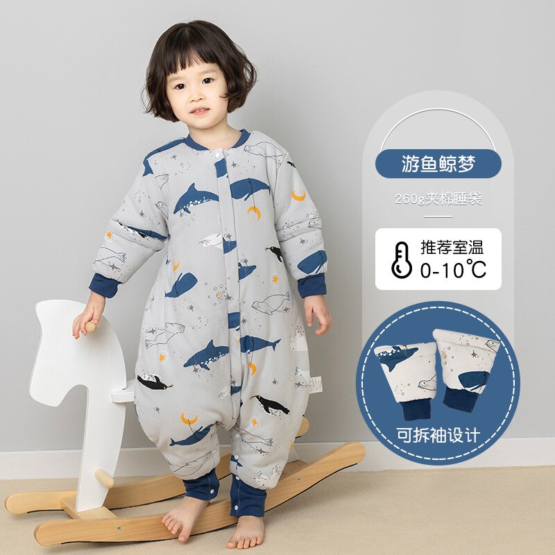 Baby Four Seasons 25–36 m Schlafsack Kinder-Thermo-Schlafsack mit geteiltem Bein Kleinkind-Schlafsack für Mädchen und Jungen