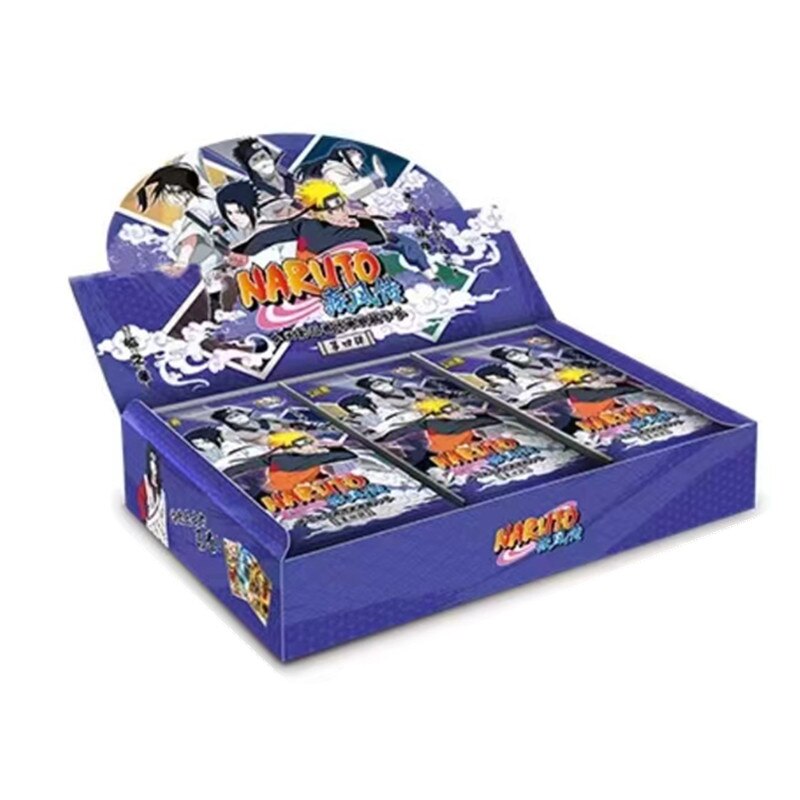 KAYOU Genuine Naruto Cards Box Anime Figure Card Booster Pack Sasuke Collection Flash Card Toy Birthday Christmas Gift for Kids