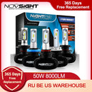 Nighteye Led H4 H7 H8 H9 H11 8000LM 50W 6500K Auto LED Scheinwerfer Weiß Nebelscheinwerfer 9005 HB3 9006 HB4 Nebelscheinwerfer