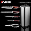 XITUO Kitchen Chef Set 4-8PCS Set Messer Edelstahl Messerhalter Santoku Utility Cut Cleaver Brot Schälmesser Schere