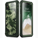 Für iPhone X Xs Hülle 5,8 Zoll Original i-Blason Ares Serie Ganzkörper-Rugged Clear Bumper Case mit integrierter Displayschutzfolie