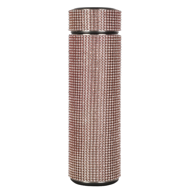 500ml Creative Smart Diamond Thermos Bottle Stainless Steel Water Bottle for Girls Portable Vacuum Flasks Coffee Thermos Cup