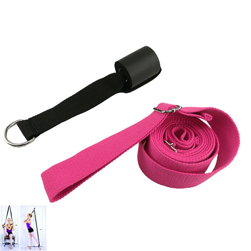 Estiramiento de piernas correa puerta flexibilidad entrenador para Ballet animadora baile gimnasia entrenador cinturón de Yoga cinturón elástico accesorios de Yoga