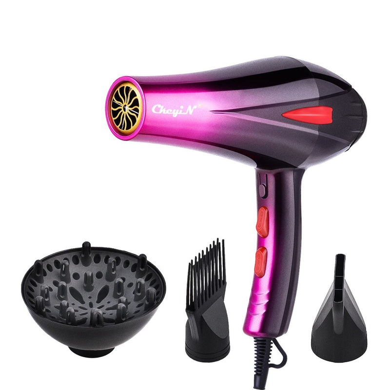 4000W Professional Powerful Hair Dryer Fast Heating Hot And Cold Adjustment Ionic Air Blow Dryer with Air Collecting Nozzel 220V