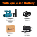 6-Gang-Industrie Akku-Luftgebläse Schneefräse Staubsauger Reinigung Kehrmaschine Garten Elektrowerkzeug für Makita 18V Akku