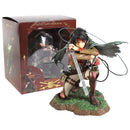 Figma Attack on Titan Eren Jaeger / Mikasa Ackerman / Levi Ackerman / PVC-Action-Figur Modell Spielzeug Figuirne
