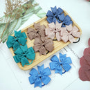 40 Stück (20 Paar) Baby Mädchen Ripsband Haarschleifen Pferdeschwanzhalter Boutique Haarschleifen Elastische Krawatte für Teenager und junge Frauen