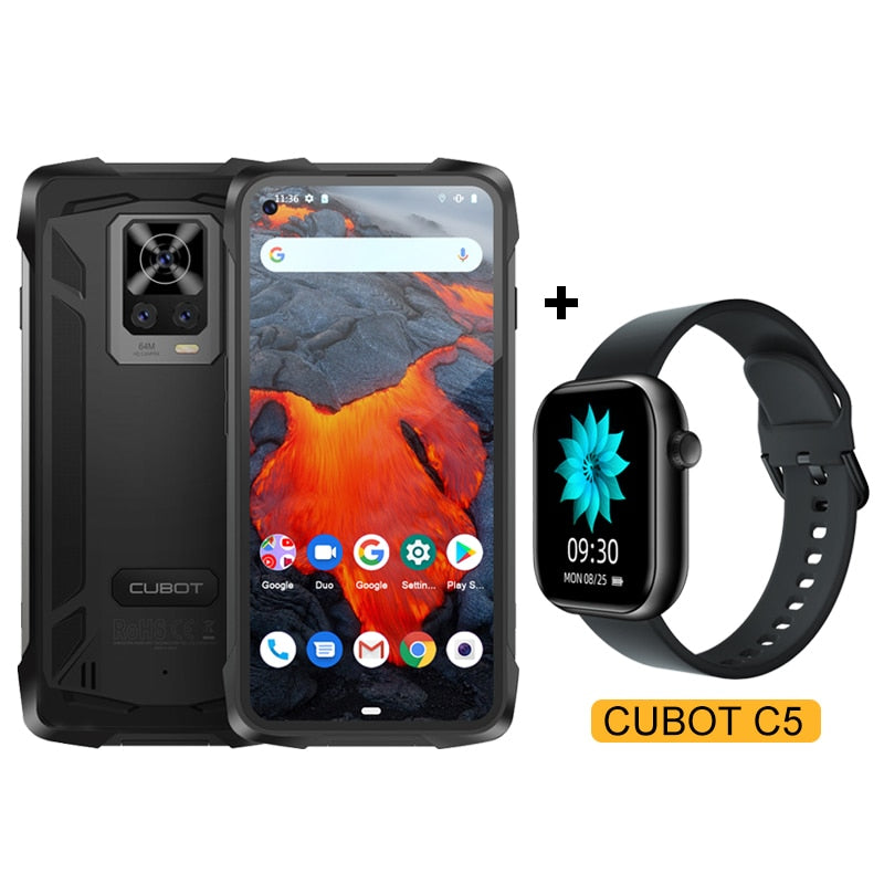 Cubot King Kong 7 IP68 IP69K Waterproof Rugged Smartphone 8GB+128GB/256GB 6.36" FHD+ 64MP Triple Camera 32MP Selfie 5000mAh NFC