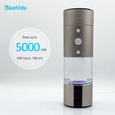 Max. 5000 ppb BlueVida Wasserstoff-Wassergenerator bis DuPont SPE/PEM Dual Chamber NanoTech mit LED-Anzeige Zeitleistung und Inhalator