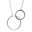 Trustdavis Minimalist 925 Sterling Silver Hollow Round Pendant Short Clavicle Necklace Gift For Women Wedding Fine Jewelry DA02