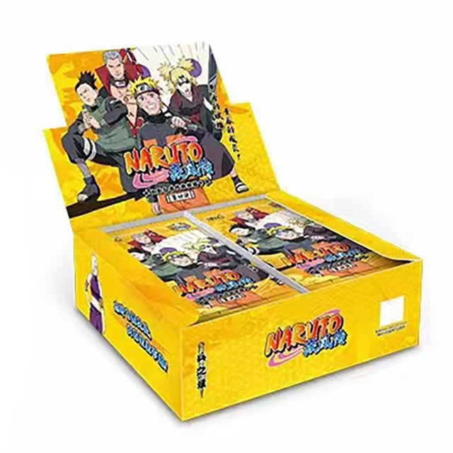 KAYOU Genuine Naruto Cards Box Anime Figure Card Booster Pack Sasuke Collection Flash Card Toy Birthday Christmas Gift for Kids