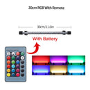 RGB Aquarium light 18-57cm Remote control diving lamp Colorful lamp 90-260v lamp for plants Fish tank essential Amphibious use