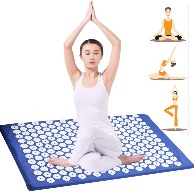 Yoga Acupressure Mat Back Body Relieve Stress Tension ABS spike Acupressure Massage Relaxation Pain Pad Mat