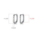 TrustDavis Creolen aus 925er Sterlingsilber für Männer/Frauen, süßes, ordentliches Geschenk für Mädchen/Jungen, edles Schmuckzubehör, Partygeschenk, DA1417