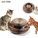 Magic Cat Scratch Organ Board Cat Toy with Ball Cat Grinding Claw Cat Climbing Frame Kitten Cat Scratching Toy dropshipping