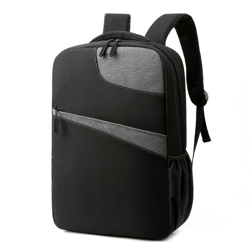 Nueva mochila de negocios para hombres con diseño de carga USB, mochila de negocios para hombres, mochila de viaje para hombres, bolsa de nailon de retazos, mochila para ordenador portátil para hombres